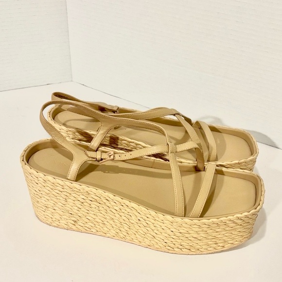 🔵VINCE Women's Tan PLATFORM Sandals - Picture 3 of 9